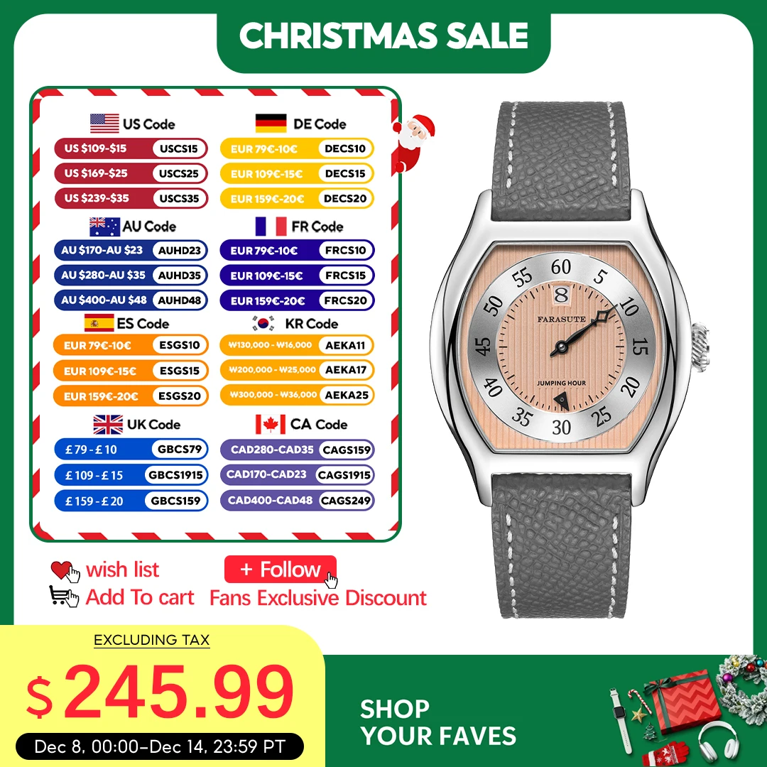 FARASUTE Retro Jumping Hour Watch Men Classic Seagull St17 Full Automatic Movement Wristwatch Male Sapphire Montres pour hommes
FARASUTE Retro Jumping Hour Watch Men Classic Seagull St17 Full Automatic Movement Wristwatch Male Sapphire Montres pour hommes