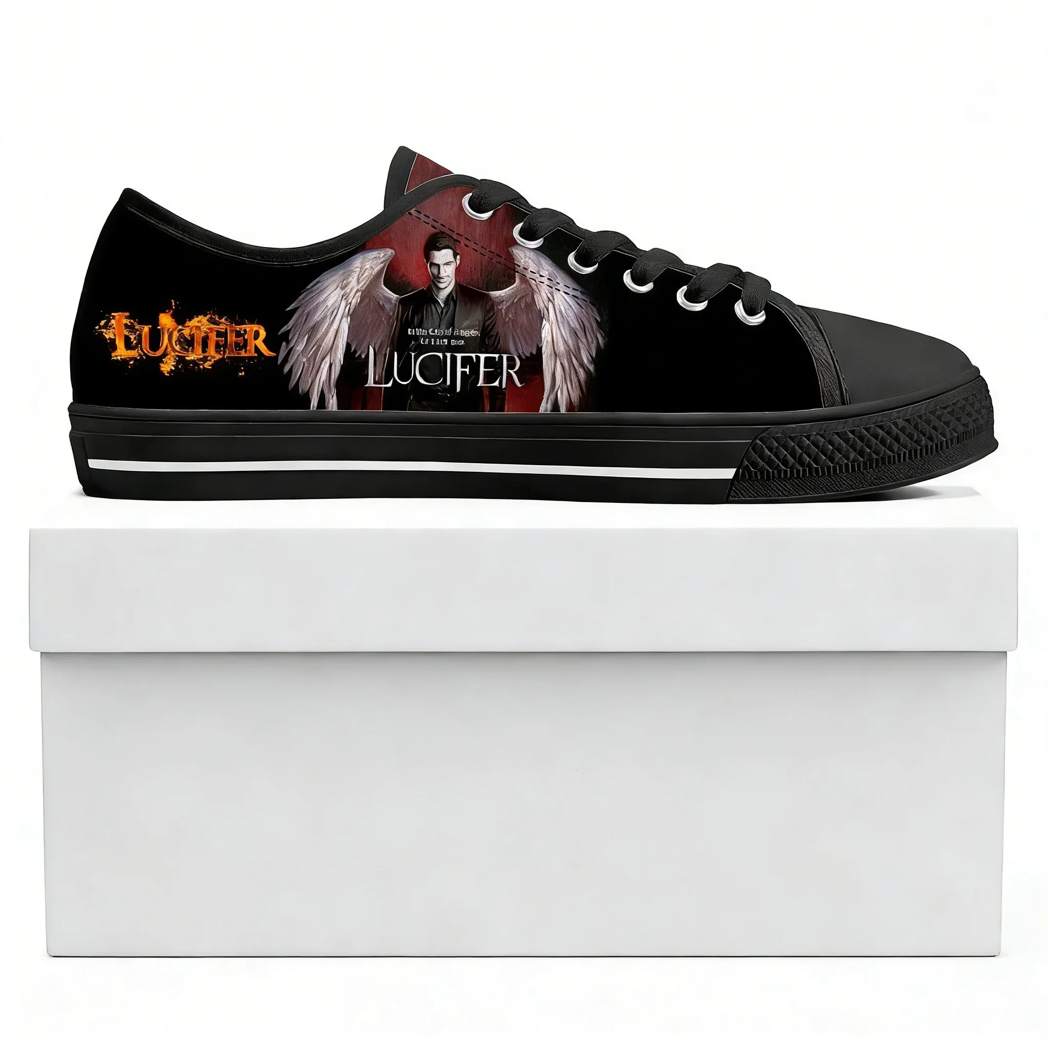 Lucifer TV Low Top High Quality Sneakers Lucifer Morningstar Mens Women Teenager Canvas Sneaker Casual Hiking Lightweight Shoes
Lucifer TV Low Top High Quality Sneakers Lucifer Morningstar Mens Women Teenager Canvas Sneaker Casual Hiking Lightweight Shoes