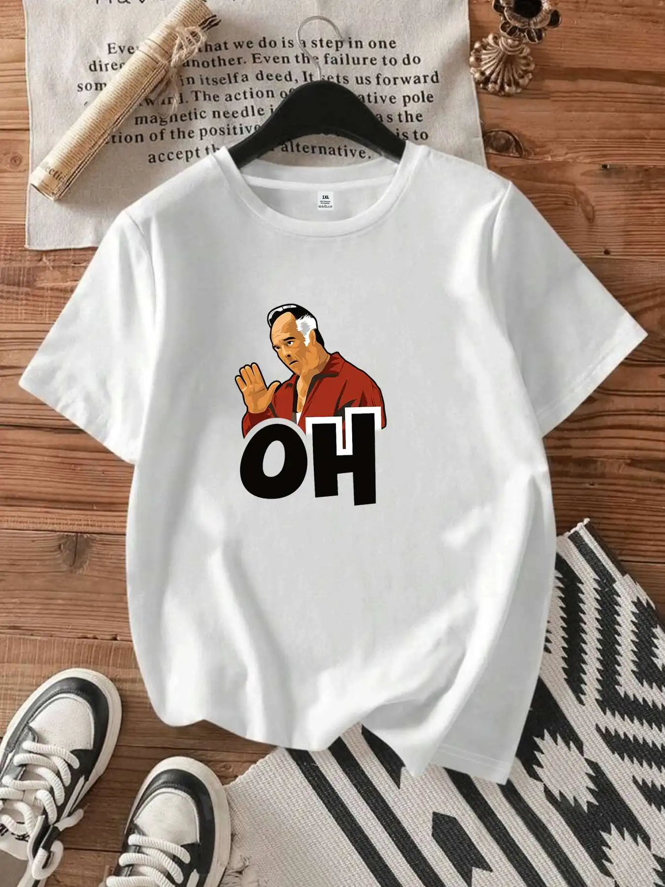 【1142424】Женская футболка больших размеров с круглым вырезом и короткими рукавами, эластичными полурукавами и модными принтами
【1142424】Женская футболка больших размеров с круглым вырезом и короткими рукавами, эластичными полурукавами и модными принтами