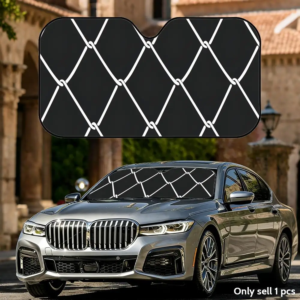 Fence Pattern Sun Visor Aluminum Foil Windshield UV Protection Heat Insulation Cover Foldable Reusable Sun Visor Shade
Fence Pattern Sun Visor Aluminum Foil Windshield UV Protection Heat Insulation Cover Foldable Reusable Sun Visor Shade