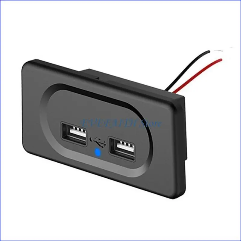 124B Двойной USB -зарядной розетка 3.1A 12V быстрая зарядка для автомобильного автомобильного автомобильного автомобиля Мотоцикл 
124B Двойной USB -зарядной розетка 3.1A 12V быстрая зарядка для автомобильного автомобильного автомобильного автомобиля Мотоцикл