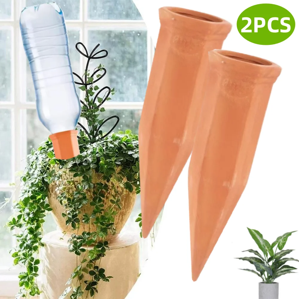 2Pcs Plant Watering Spikes Terracotta Multifunctional 130ml Plant Watering Devices for Devices Indoor Garden Vacations Outdoor
2Pcs Plant Watering Spikes Terracotta Multifunctional 130ml Plant Watering Devices for Devices Indoor Garden Vacations Outdoor