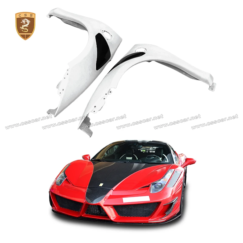2Pcs Car Front Vent Fenders Body Kits For Ferrari 458 upgrade MSY Style Half Carbon Fiber Side Fender Flares Exterior Accessorie
2Pcs Car Front Vent Fenders Body Kits For Ferrari 458 upgrade MSY Style Half Carbon Fiber Side Fender Flares Exterior Accessorie
