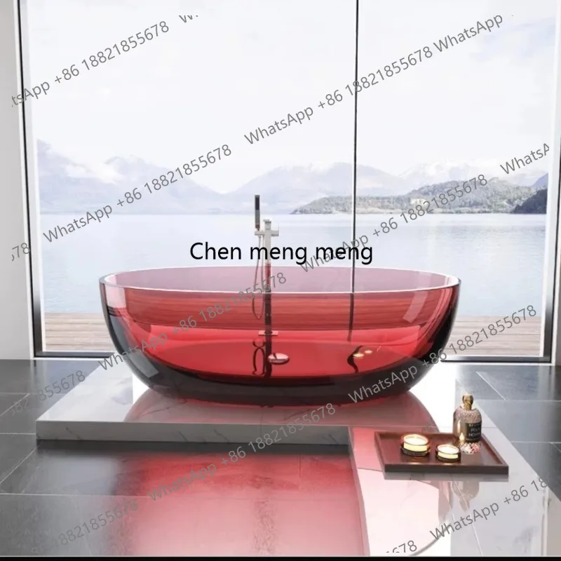 Acrylic Transparent Bathtub Household Color Crystal Resin Hotel Double Adult Bathtub
Acrylic Transparent Bathtub Household Color Crystal Resin Hotel Double Adult Bathtub