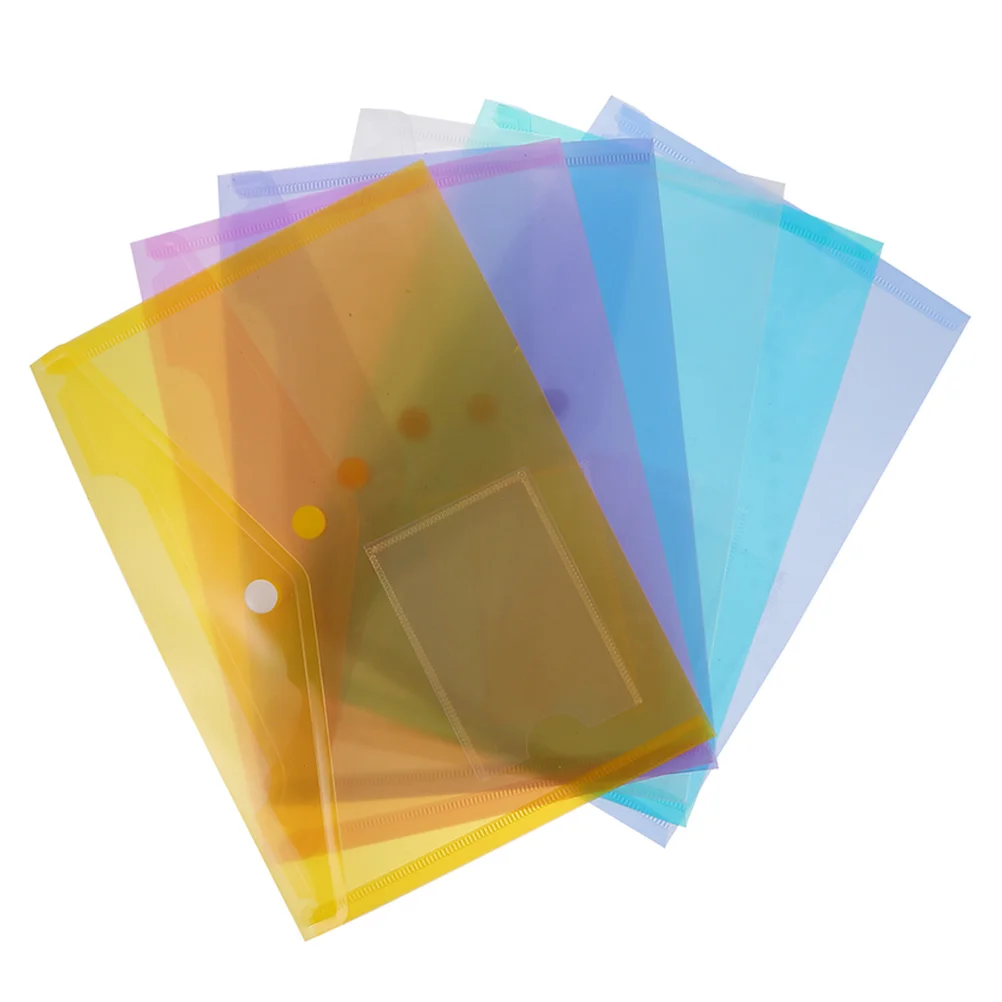 6pcs A5 File Bags Transparent Folders for Documents Clasp Design Moisture Resistant Storage Business Use
6pcs A5 File Bags Transparent Folders for Documents Clasp Design Moisture Resistant Storage Business Use