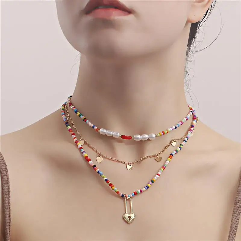 Handmade n National Sle Loving Heart Creative Beading Nelace Women's Faion Jewelry Cross-Border Accory
Handmade n National Sle Loving Heart Creative Beading Nelace Women's Faion Jewelry Cross-Border Accory