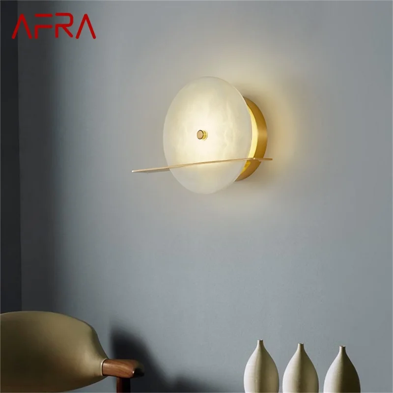 AFRA Brass Indoor Wall Light White Marble Sconce Lamp Luxury LED Balcony For Home Corridor Bedroom
AFRA Brass Indoor Wall Light White Marble Sconce Lamp Luxury LED Balcony For Home Corridor Bedroom
