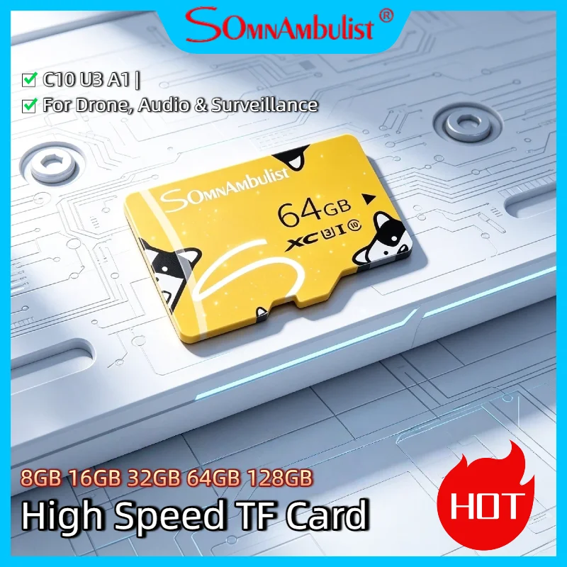 SomnAmbulist C10 U3 A1 64GB High Speed Mini TF Card Memory Card for Drone Audio Surveillance Device 64GB TF Card Pro
SomnAmbulist C10 U3 A1 64GB High Speed Mini TF Card Memory Card for Drone Audio Surveillance Device 64GB TF Card Pro