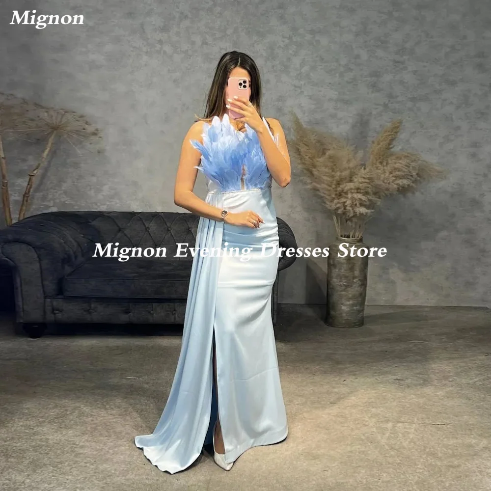Mignon Satin Mermaid Strapless Feathers Populer Prom Gown Floor-length Formal Elegant Evening Party Dress for Women 2023
Mignon Satin Mermaid Strapless Feathers Populer Prom Gown Floor-length Formal Elegant Evening Party Dress for Women 2023