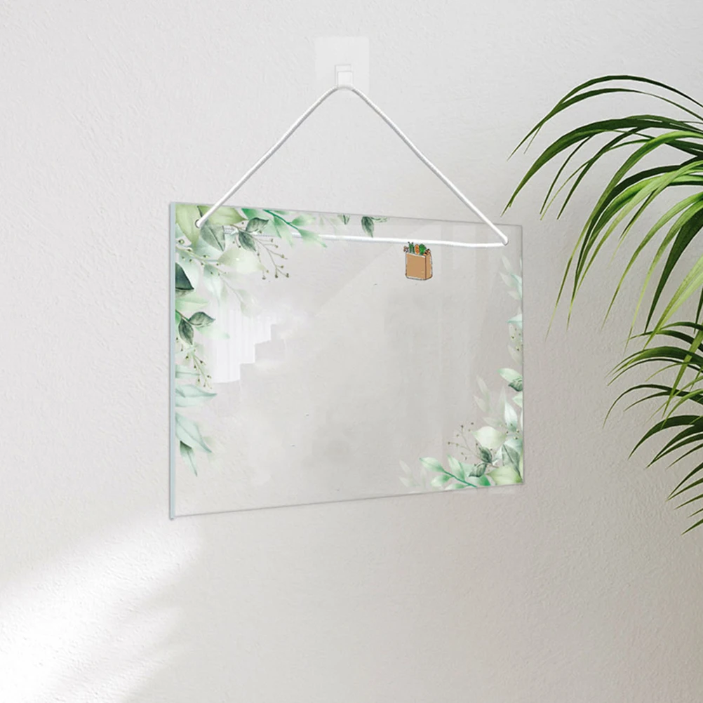 Hanging Acrylic Whiteboard Dry Erase Board Blank Schedule Planner Office Home Use Clear Message Board Writing Pad
Hanging Acrylic Whiteboard Dry Erase Board Blank Schedule Planner Office Home Use Clear Message Board Writing Pad