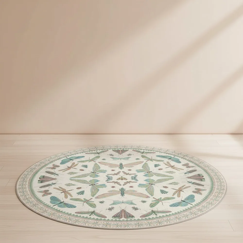 Soft Washable 4ft Round Rug - Non-Slip Kids Nursery Carpet, Stain Resistant Beige Green Floor Mat
Soft Washable 4ft Round Rug - Non-Slip Kids Nursery Carpet, Stain Resistant Beige Green Floor Mat