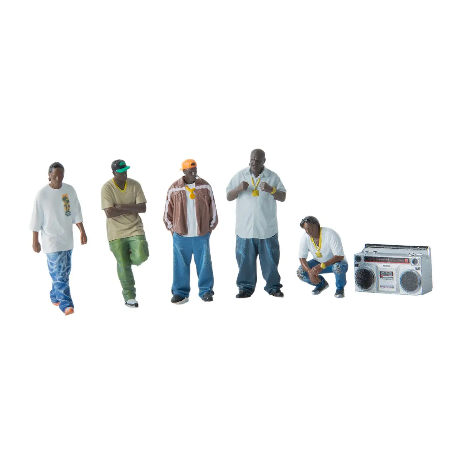 1/64 Scale West COAST Hip Hop Figures Set Micro Scene Collectible Hobby Mini Figures for Photo Props Doll House Decorations
1/64 Scale West COAST Hip Hop Figures Set Micro Scene Collectible Hobby Mini Figures for Photo Props Doll House Decorations