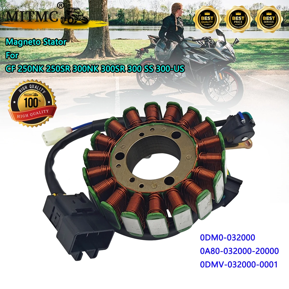 MITMC Motorcycle Magneto Stator For CF 250NK 250SR 300NK 300SR 300 SS 300US 0DM0-032000 0A80-032000-20000 0DMV-032000-0001
MITMC Motorcycle Magneto Stator For CF 250NK 250SR 300NK 300SR 300 SS 300US 0DM0-032000 0A80-032000-20000 0DMV-032000-0001
