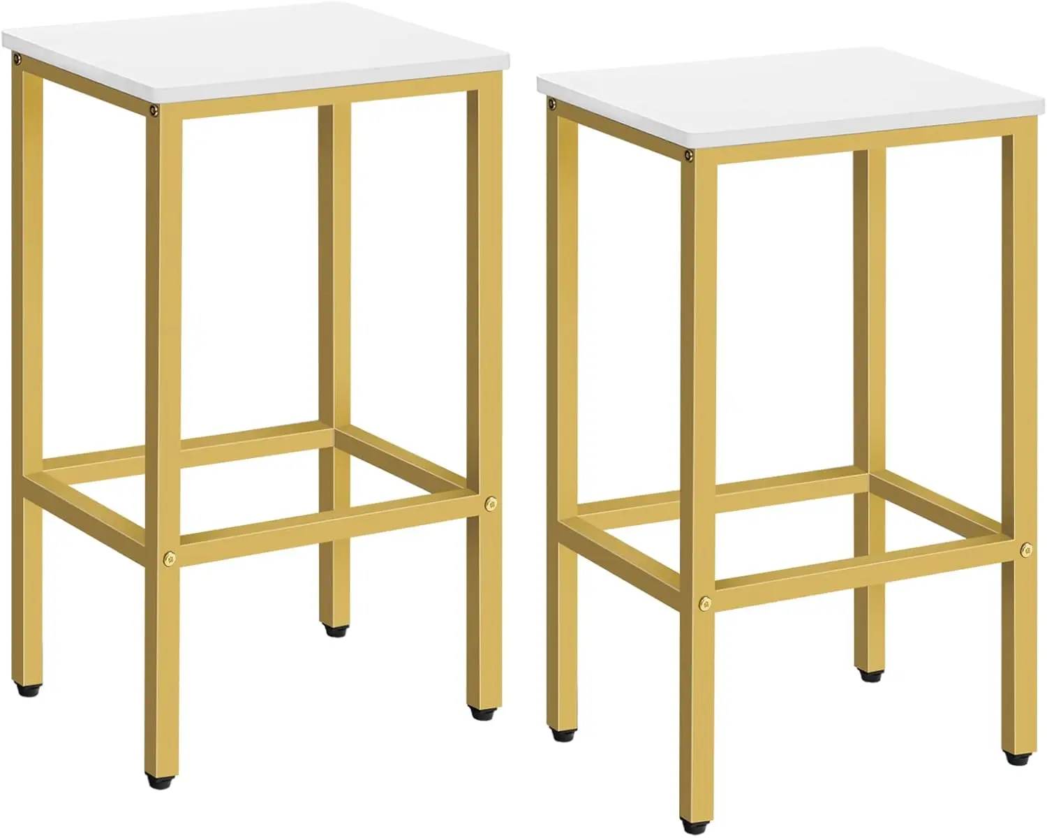 Bar Stools, Set of 2 Bar Chairs, Kitchen Breakfast Bar Stools with Footrest, 25.8-Inch Height, Rectangular Industrial Stools,
Bar Stools, Set of 2 Bar Chairs, Kitchen Breakfast Bar Stools with Footrest, 25.8-Inch Height, Rectangular Industrial Stools,