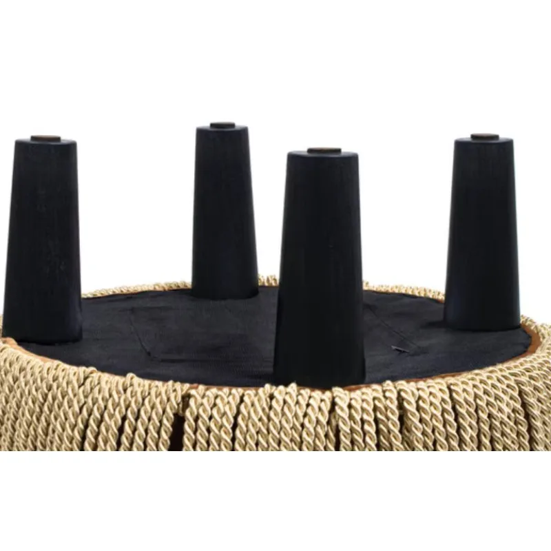 Edward 17.5" Round Upholstered Ottoman with Bullion Fringe, Burnt Orange
Edward 17.5" Round Upholstered Ottoman with Bullion Fringe, Burnt Orange