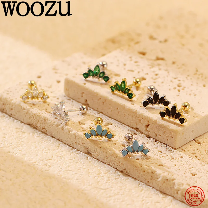 WOOZU стерлингового серебра 925 пробы, бирюзовый циркон, Корона, винтовые серьги из бисера для женщин, роскошные вечерние цветные серьги с кристаллами, ювелирные изделия
WOOZU стерлингового серебра 925 пробы, бирюзовый циркон, Корона, винтовые серьги из бисера для женщин, роскошные вечерние цветные серьги с кристаллами, ювелирные изделия