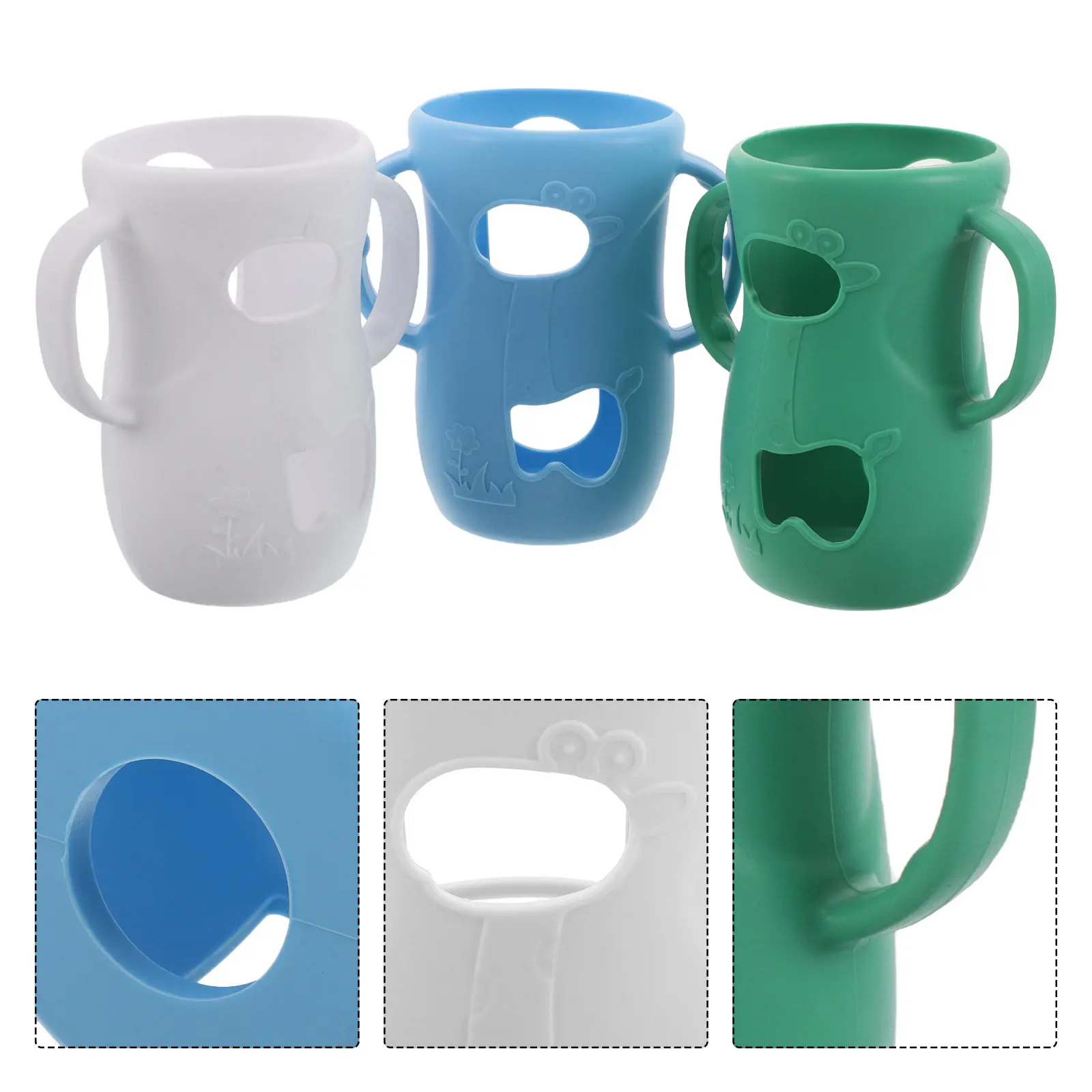 3Pcs Baby Bottle Insulated Sleeves Silicone Covers Soft Protective Wraps for Newborn Glass Feeding Bottles Anti Breakage Bottle
3Pcs Baby Bottle Insulated Sleeves Silicone Covers Soft Protective Wraps for Newborn Glass Feeding Bottles Anti Breakage Bottle