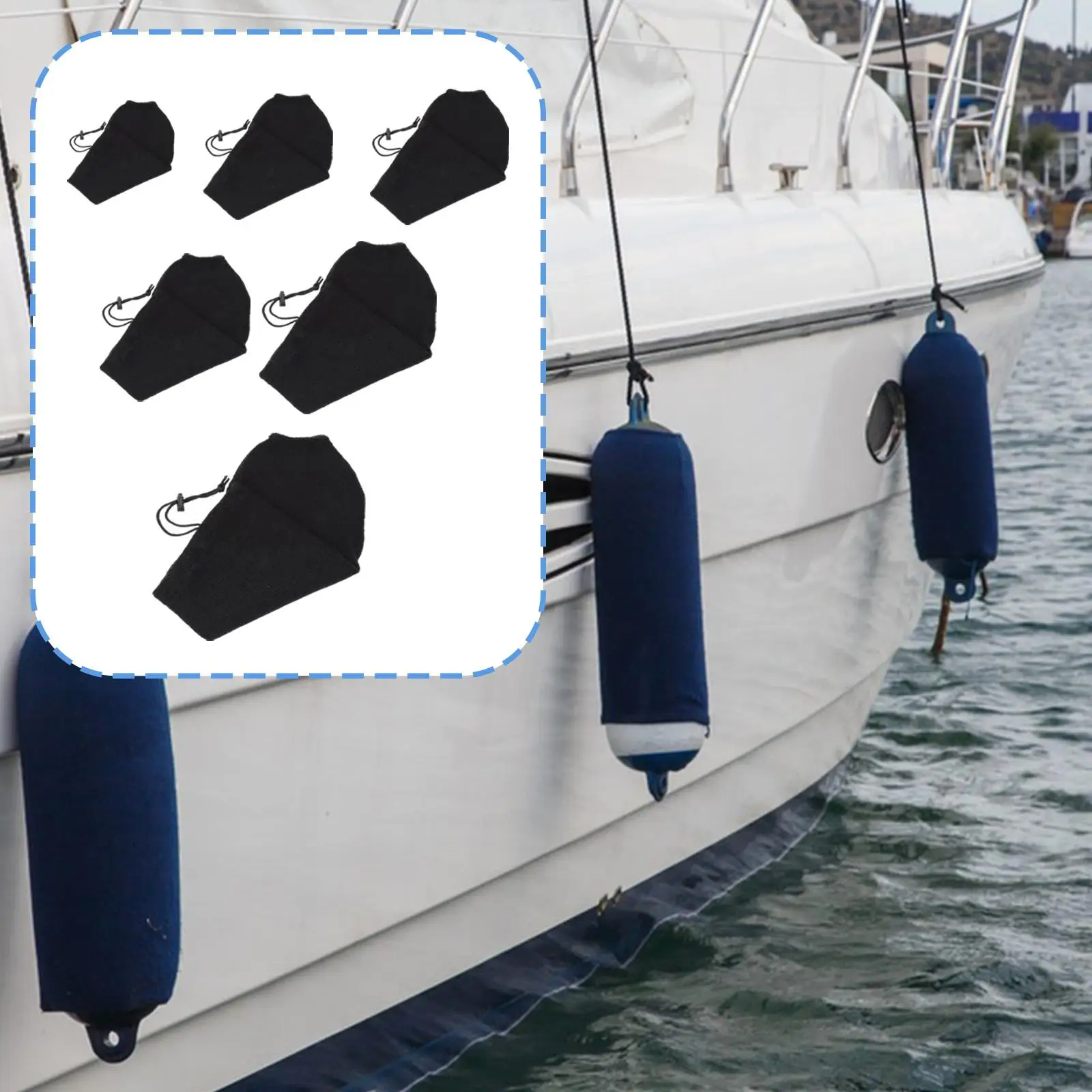 Boat Fender Cover Boat Accessory Easy to Maintain Buoy Protect Case Replacement Easy Installation Convenient Protect
Boat Fender Cover Boat Accessory Easy to Maintain Buoy Protect Case Replacement Easy Installation Convenient Protect