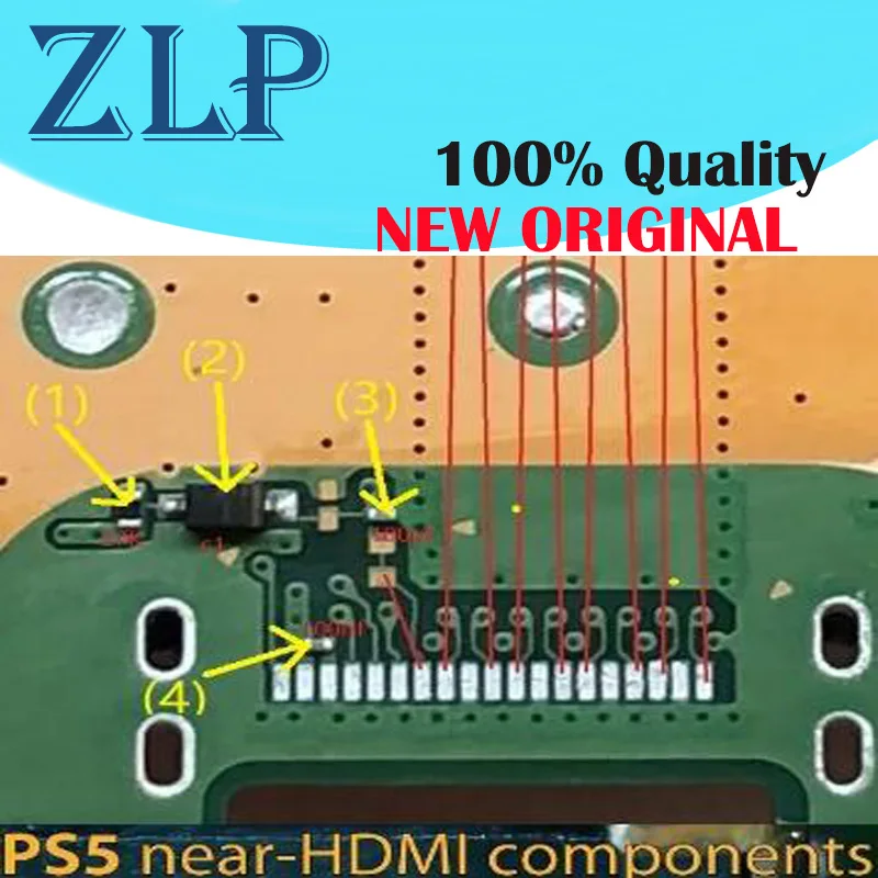 10 sets For PS5 PlayStation 5 Near-HDMI Port Connector Diode Resistor Caps Capacitors Components Parts new original
10 sets For PS5 PlayStation 5 Near-HDMI Port Connector Diode Resistor Caps Capacitors Components Parts new original