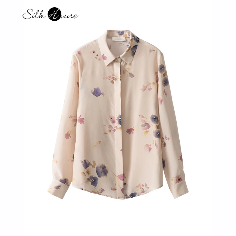2024 Autumn New 100% Natural Mulberry Silk Crepe De Chine Meat Pink Ink Printed Long Sleeve Round Neck Women's Fashion Shirt
2024 Autumn New 100% Natural Mulberry Silk Crepe De Chine Meat Pink Ink Printed Long Sleeve Round Neck Women's Fashion Shirt