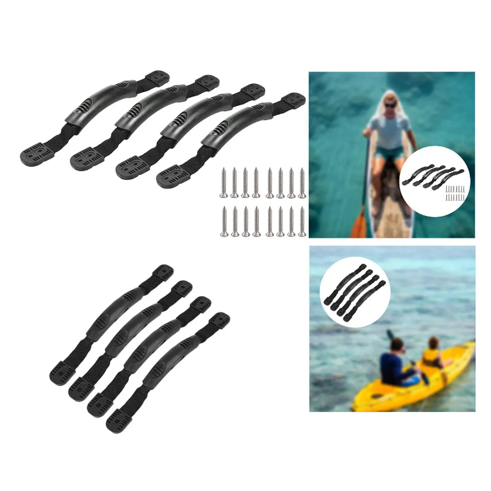 4x ручки для переноски каяка, боковое крепление, быстрая установка, практичная удобная ручка, профессиональные сменные аксессуары для каяков
4x ручки для переноски каяка, боковое крепление, быстрая установка, практичная удобная ручка, профессиональные сменные аксессуары для каяков