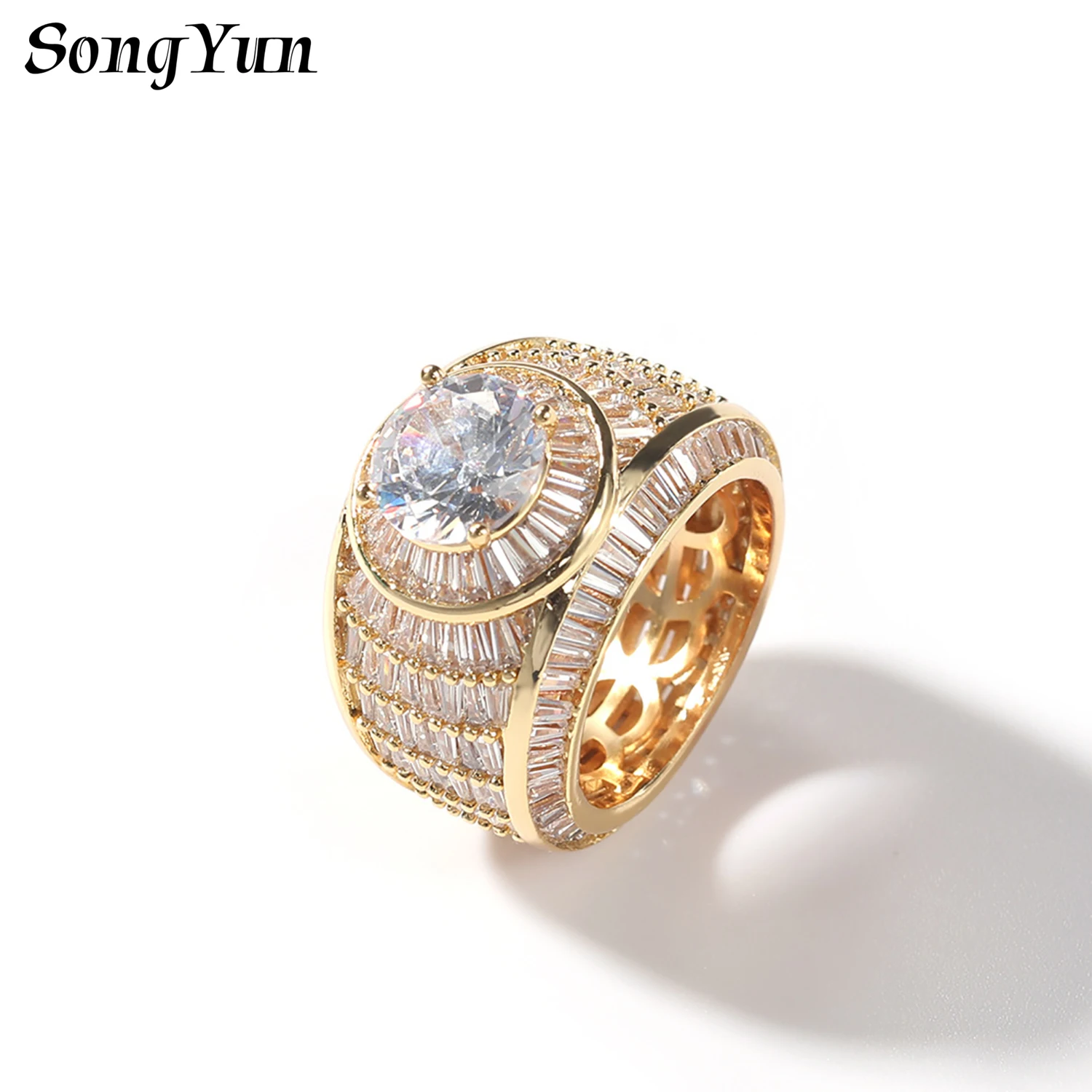 SongYun Jewelry MHT Quality Brass Ring Wedding Band CZ 7A Zircon Engagement Party Modern Women Man Rings Fashion Jewelry
SongYun Jewelry MHT Quality Brass Ring Wedding Band CZ 7A Zircon Engagement Party Modern Women Man Rings Fashion Jewelry