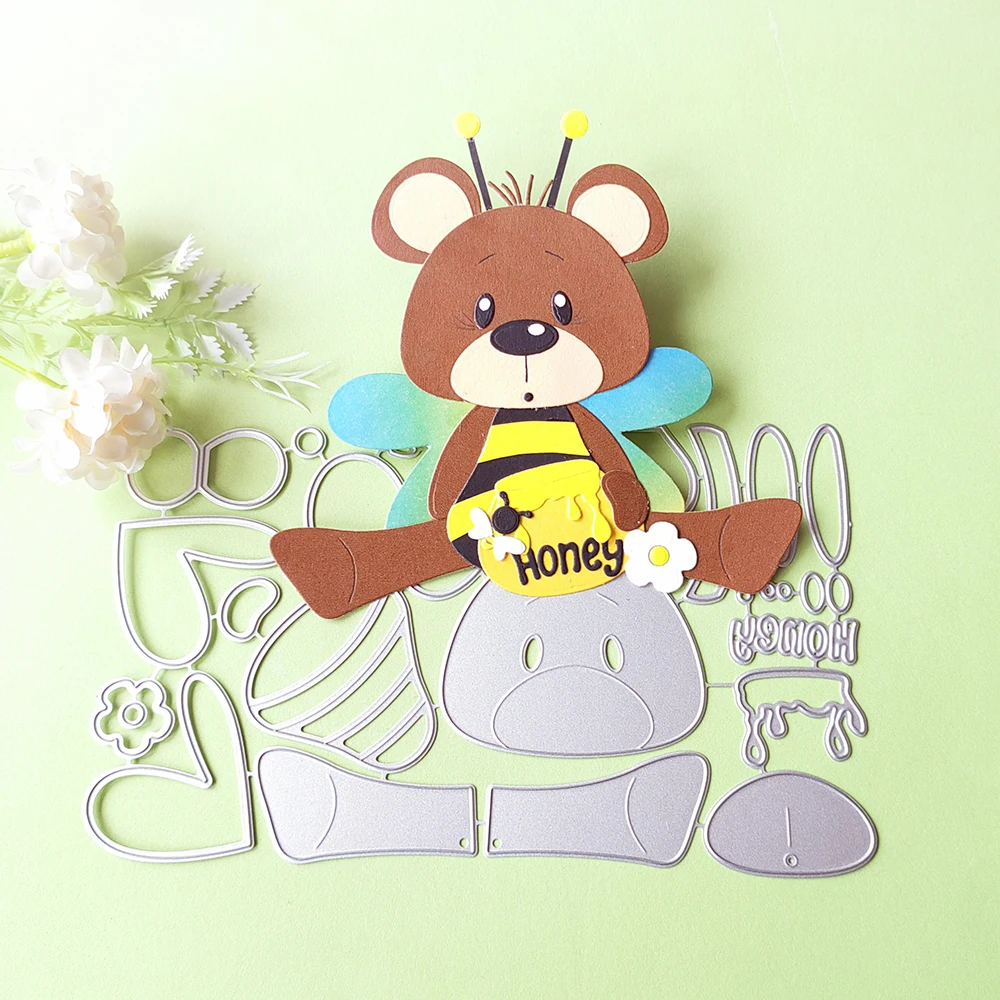 New 10cm tall animal bears and bees cutting dies scrapbook decoration embossed photo album decoration card making DIY crafts
New 10cm tall animal bears and bees cutting dies scrapbook decoration embossed photo album decoration card making DIY crafts
