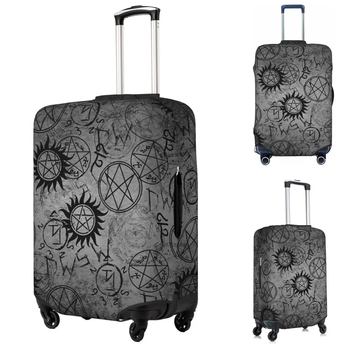 Supernatural Grey Suitcase Cover Protection Elastic Travel Luggage Protector Covers for 18-32 Inch 
Supernatural Grey Suitcase Cover Protection Elastic Travel Luggage Protector Covers for 18-32 Inch