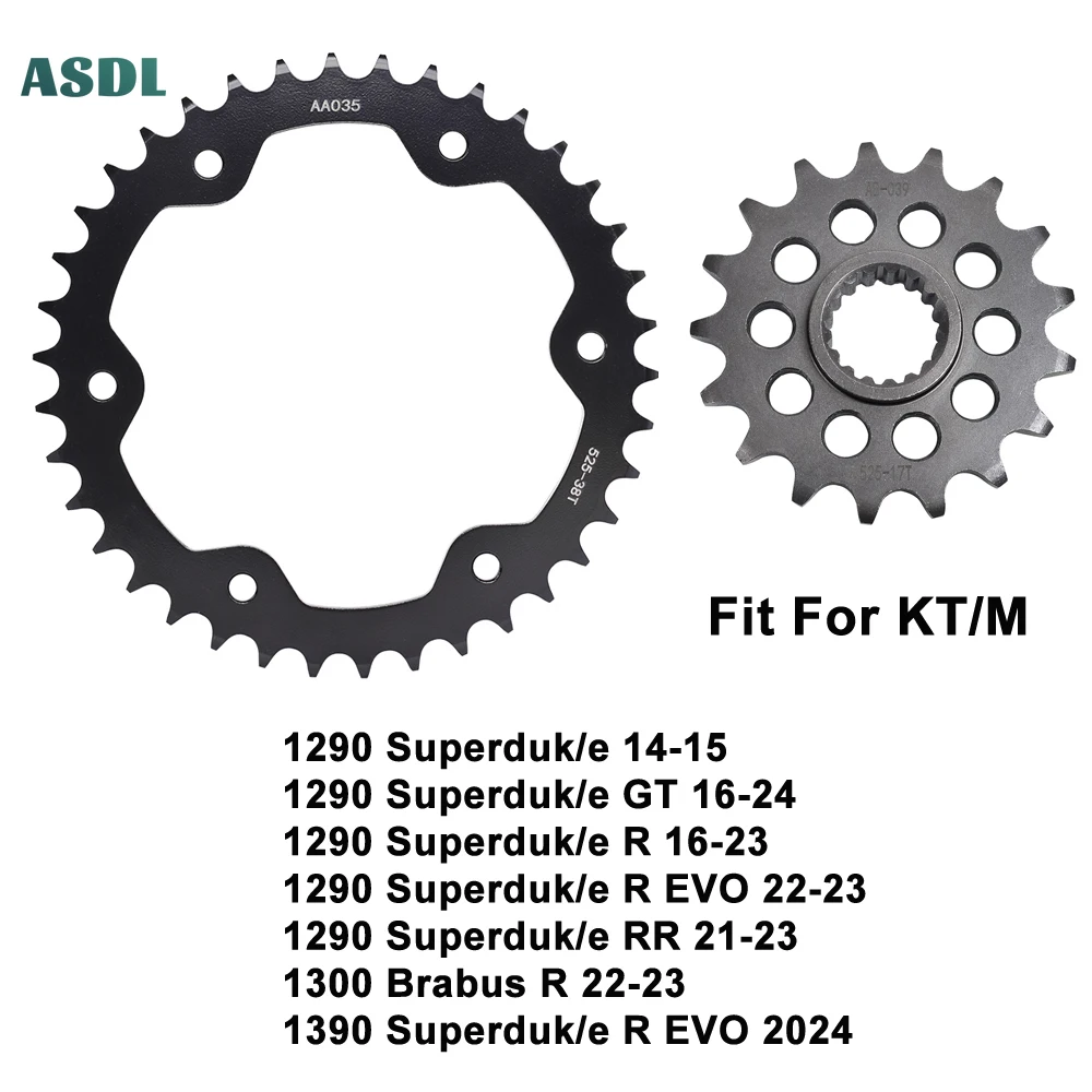 Motorcycle Front and Rear Sprocket Kits For KT/M 1290 Superduk/e 14-15 1290 Superduk/e GT R 2016-2024 1300 Brabus R 2022-2023
Motorcycle Front and Rear Sprocket Kits For KT/M 1290 Superduk/e 14-15 1290 Superduk/e GT R 2016-2024 1300 Brabus R 2022-2023
