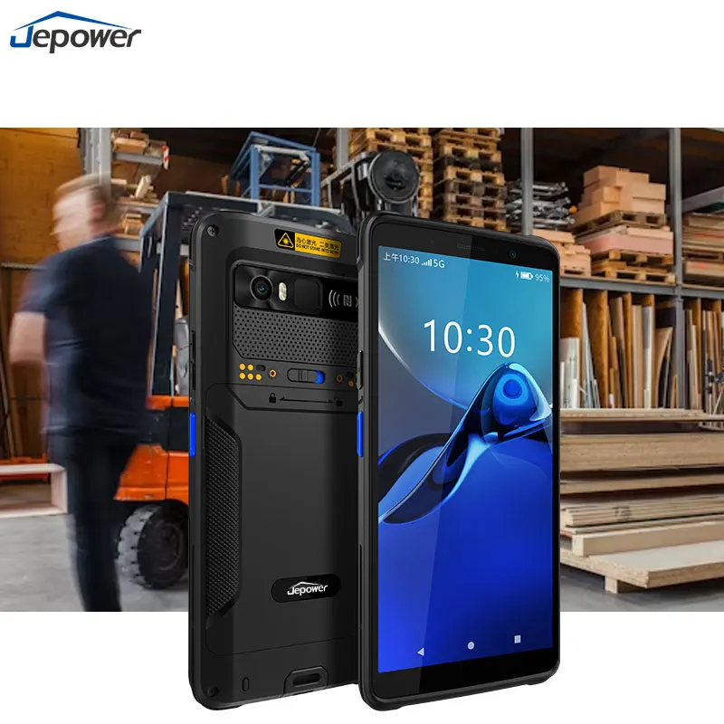 Промышленный защищенный мобильный компьютер JEPOWER 5G с функцией сканера штрих-кодов, Android 14
Промышленный защищенный мобильный компьютер JEPOWER 5G с функцией сканера штрих-кодов, Android 14