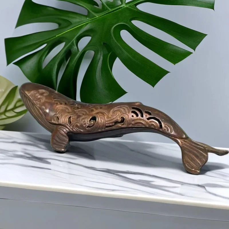 Country Antique Miscellaneous Old Copper Whale Incense Burner Incense Burner Cast Painted Line Home Small Whale Ornament Decorat
Country Antique Miscellaneous Old Copper Whale Incense Burner Incense Burner Cast Painted Line Home Small Whale Ornament Decorat