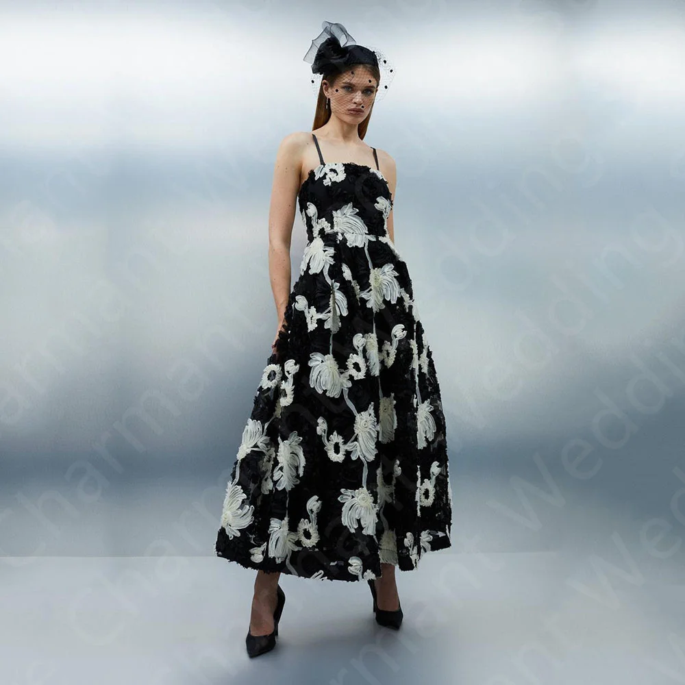 Customized Unique Black and White Prom Gowns Contrast Color Evening Dresses Ankle Length Wedding Party Gowns Flowers Short
Customized Unique Black and White Prom Gowns Contrast Color Evening Dresses Ankle Length Wedding Party Gowns Flowers Short