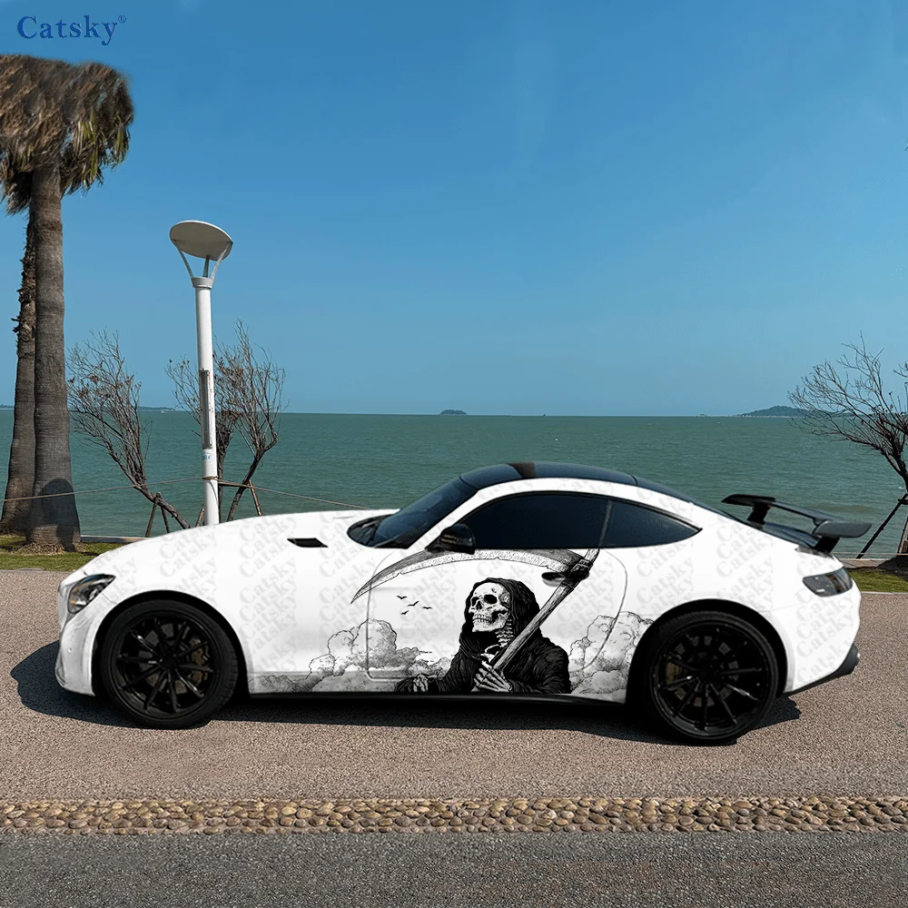 Dark Style Death Skull Car Vinyl Wraps Decal Self-adhesive PVC Sticker Suitable for Trucks SUV Decoration Auto Accessories Gift
Dark Style Death Skull Car Vinyl Wraps Decal Self-adhesive PVC Sticker Suitable for Trucks SUV Decoration Auto Accessories Gift