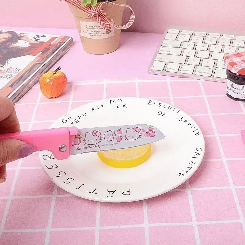Sanrio Cartoon Ceramics Folding Knife Anime Figures Hello Kitty Pattern Portable Mini Household Peeler Fruit Knife Kitchen Gifts
Sanrio Cartoon Ceramics Folding Knife Anime Figures Hello Kitty Pattern Portable Mini Household Peeler Fruit Knife Kitchen Gifts