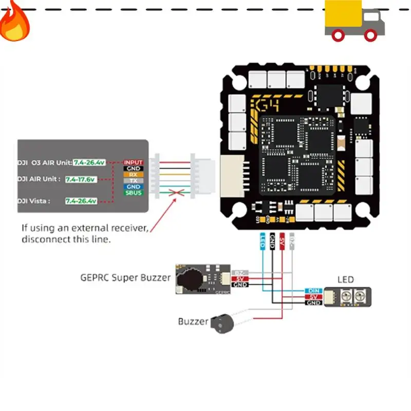 TAKER G4 45A AIO Baro OSD G473 Контроллер полета BLHELIS 45A ESC FET напрямую 2-6S для FPV Freestyle Cinewhoop Простая установка
TAKER G4 45A AIO Baro OSD G473 Контроллер полета BLHELIS 45A ESC FET напрямую 2-6S для FPV Freestyle Cinewhoop Простая установка