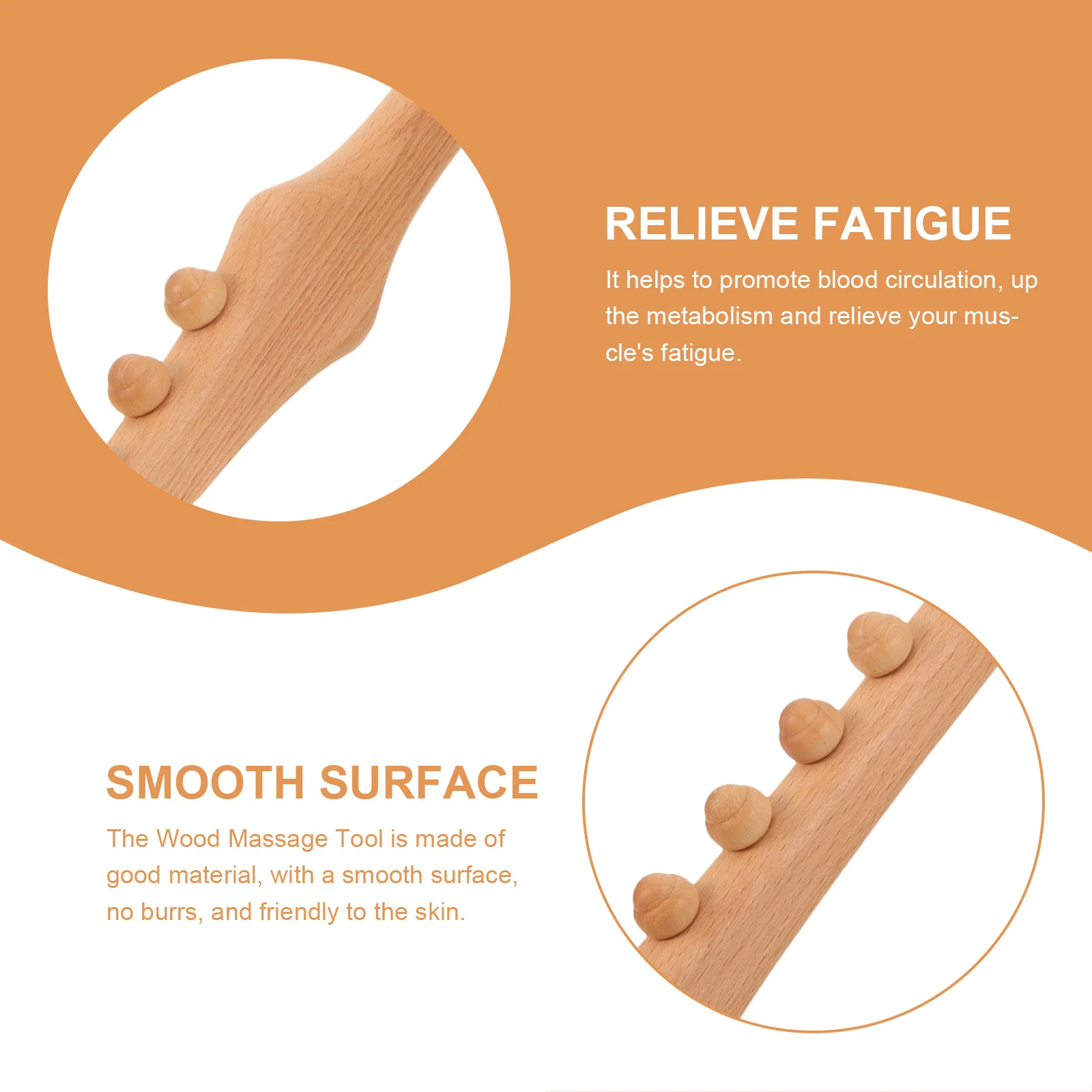 Wooden Massage Stick Smooth Portable Handheld Roller For Foot Back Hand Acupoint Body Sculpting Tool Massager Equipment
Wooden Massage Stick Smooth Portable Handheld Roller For Foot Back Hand Acupoint Body Sculpting Tool Massager Equipment