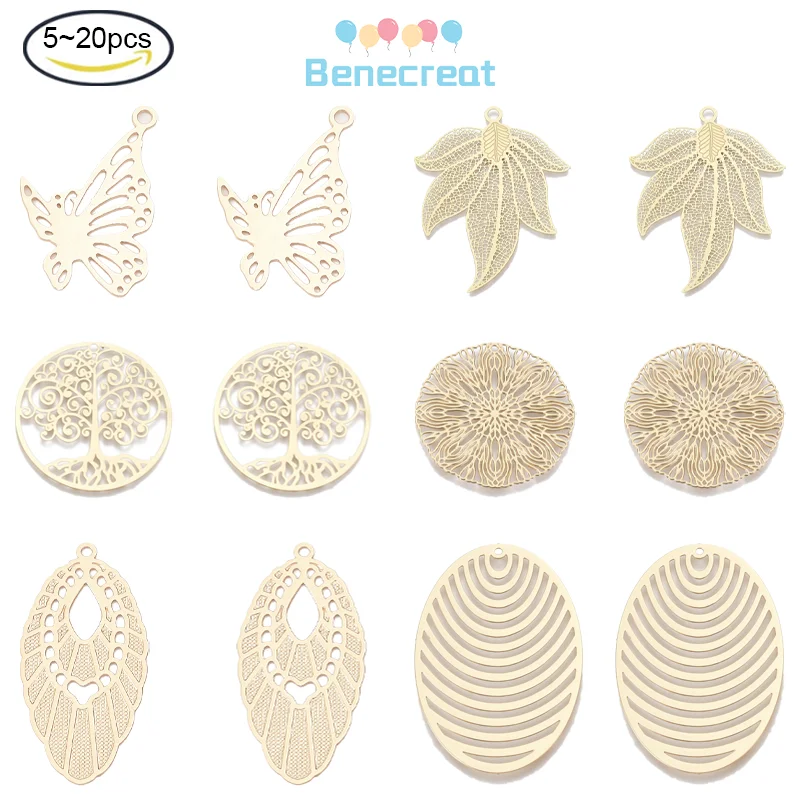 5-20PC Gold Brass Filigree Connectors Charms Pendants Teardrop Leaf Owl Flat Round Etched Metal Embellishments for DIY Earring
5-20PC Gold Brass Filigree Connectors Charms Pendants Teardrop Leaf Owl Flat Round Etched Metal Embellishments for DIY Earring