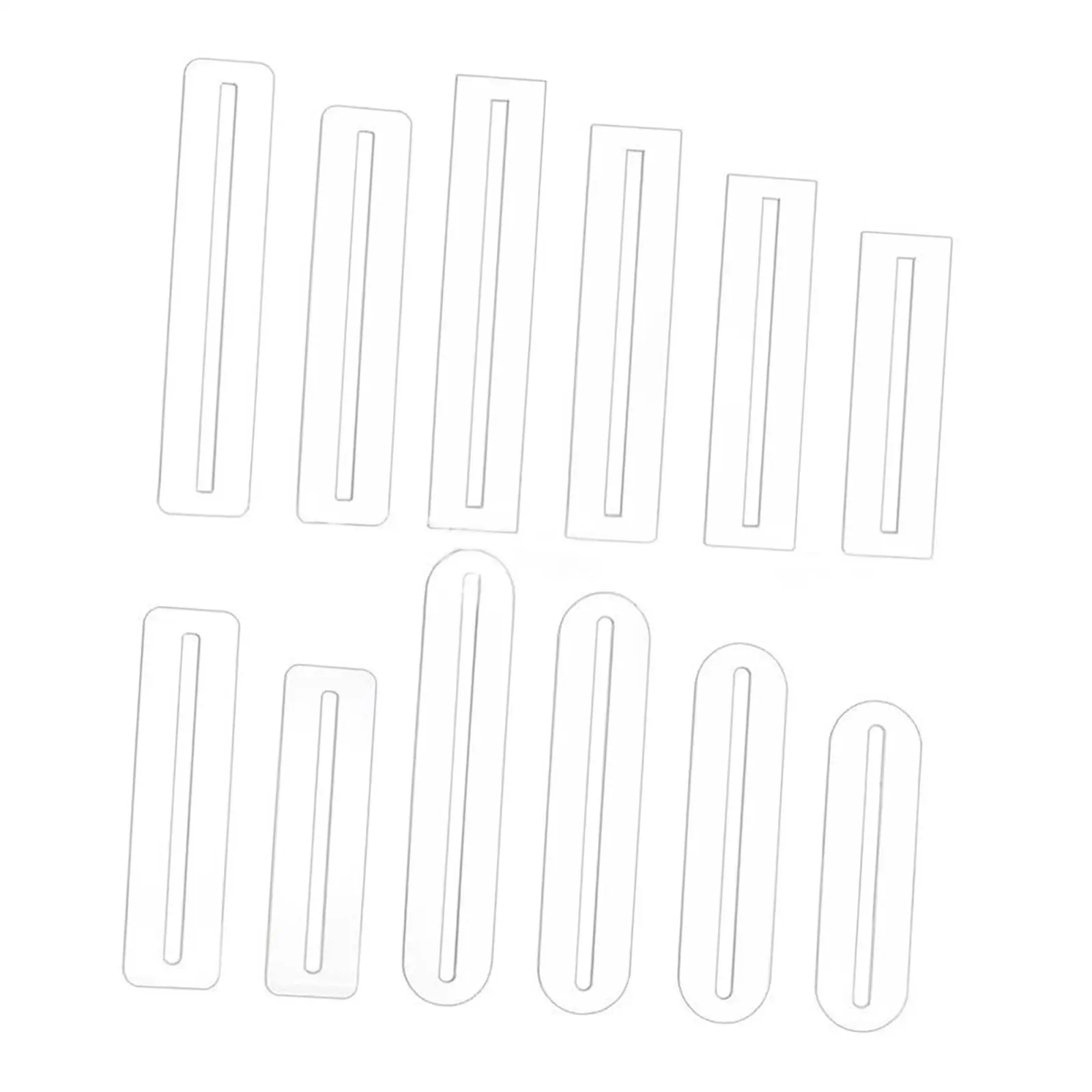 12Pcs Zipper Overlay Template Zippers Pocket Placement Tools Clear 4 Sizes Sewing Rulers Zipper Making Tools for Tailors
12Pcs Zipper Overlay Template Zippers Pocket Placement Tools Clear 4 Sizes Sewing Rulers Zipper Making Tools for Tailors