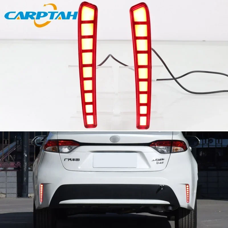 Автомобильные светодиодные лампы заднего бампера для Toyota Corolla USA 2019-2020 стоп-сигнал указатель поворота резервный отражатель задние фонари противотуманные фары
Автомобильные светодиодные лампы заднего бампера для Toyota Corolla USA 2019-2020 стоп-сигнал указатель поворота резервный отражатель задние фонари противотуманные фары