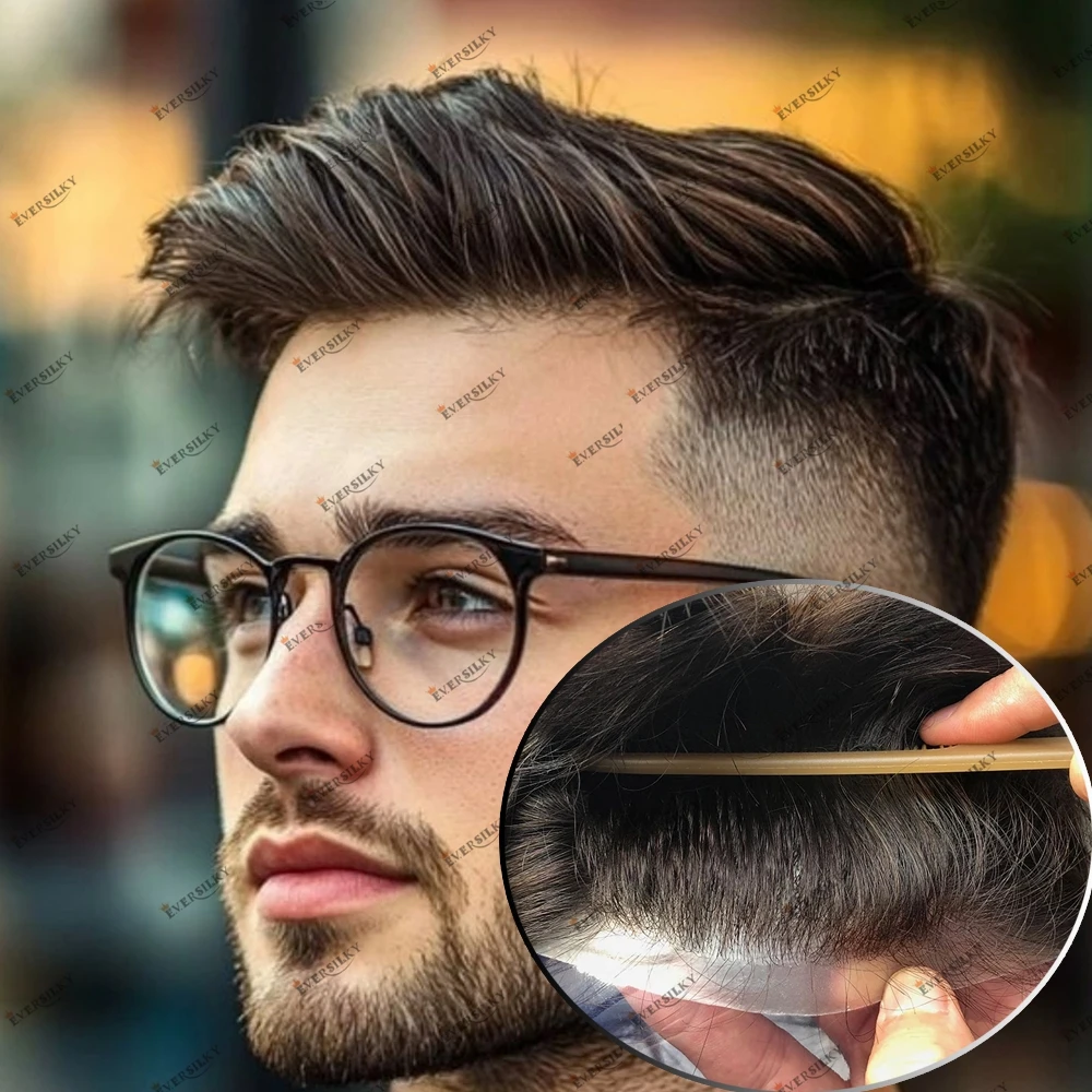 0.06mm PU Natural Hairline Single Knots Men's Human Hair Toupee Durable Long Last Thin Skin Base Male Hair Capillary Prosthesis
0.06mm PU Natural Hairline Single Knots Men's Human Hair Toupee Durable Long Last Thin Skin Base Male Hair Capillary Prosthesis