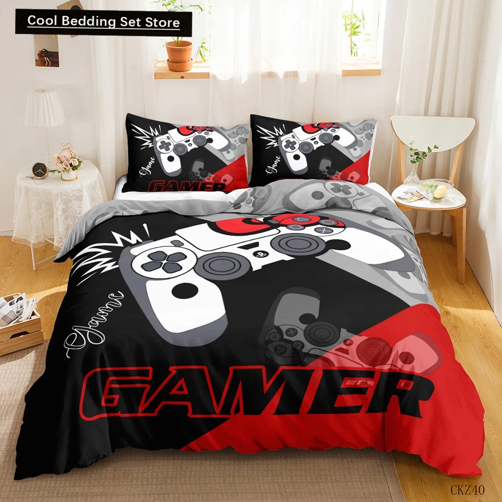 Gamer Bedding Sets for Boy,Gamepad Controller Duvet Cover Set King Size,Video Games Comforter Cover Teens Polyester Quilt Cover
Gamer Bedding Sets for Boy,Gamepad Controller Duvet Cover Set King Size,Video Games Comforter Cover Teens Polyester Quilt Cover