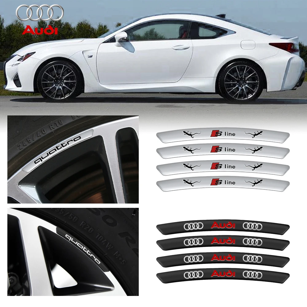 4pcs For Audi Sline Quattro A4 B8 B6 B7 B9 A3 8P 8V 8L A6 C7 C6 C5 A5 Q5 A1 Aluminum Car Wheel Hub Rim Sticker Badge Accessories
4pcs For Audi Sline Quattro A4 B8 B6 B7 B9 A3 8P 8V 8L A6 C7 C6 C5 A5 Q5 A1 Aluminum Car Wheel Hub Rim Sticker Badge Accessories