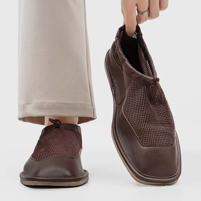 Men's Slip-On Flat Shoes Summer Casual Square Head Mesh Patchwork Loafers Low Heel Rubber Outsole Breathable Leather Insole
Men's Slip-On Flat Shoes Summer Casual Square Head Mesh Patchwork Loafers Low Heel Rubber Outsole Breathable Leather Insole
