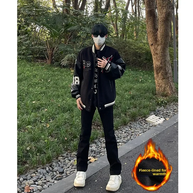 Cleanfit Men's Fce Lined Straight Leg Jeans High Waist Zipper Fly Winter Youth Trendy Loose Fit Long Pants Bla
Cleanfit Men's Fce Lined Straight Leg Jeans High Waist Zipper Fly Winter Youth Trendy Loose Fit Long Pants Bla