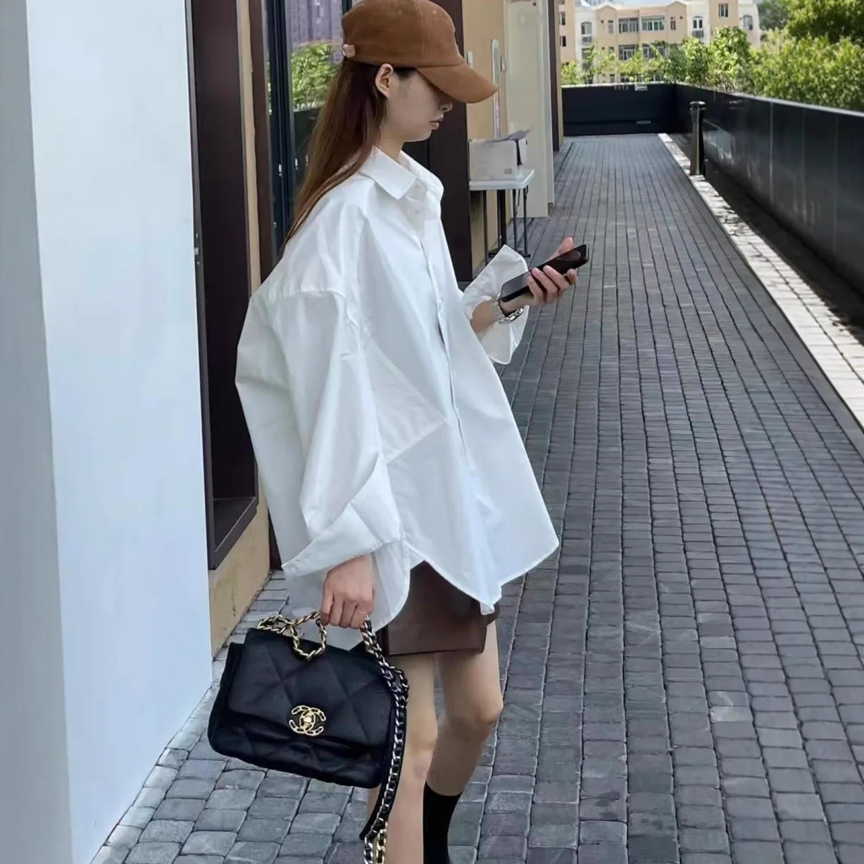 Women's White Long Sleeve Shirt Solid Loose Lazy Style 2026 Spring Autumn Casual Top For Daily Wear
Women's White Long Sleeve Shirt Solid Loose Lazy Style 2026 Spring Autumn Casual Top For Daily Wear