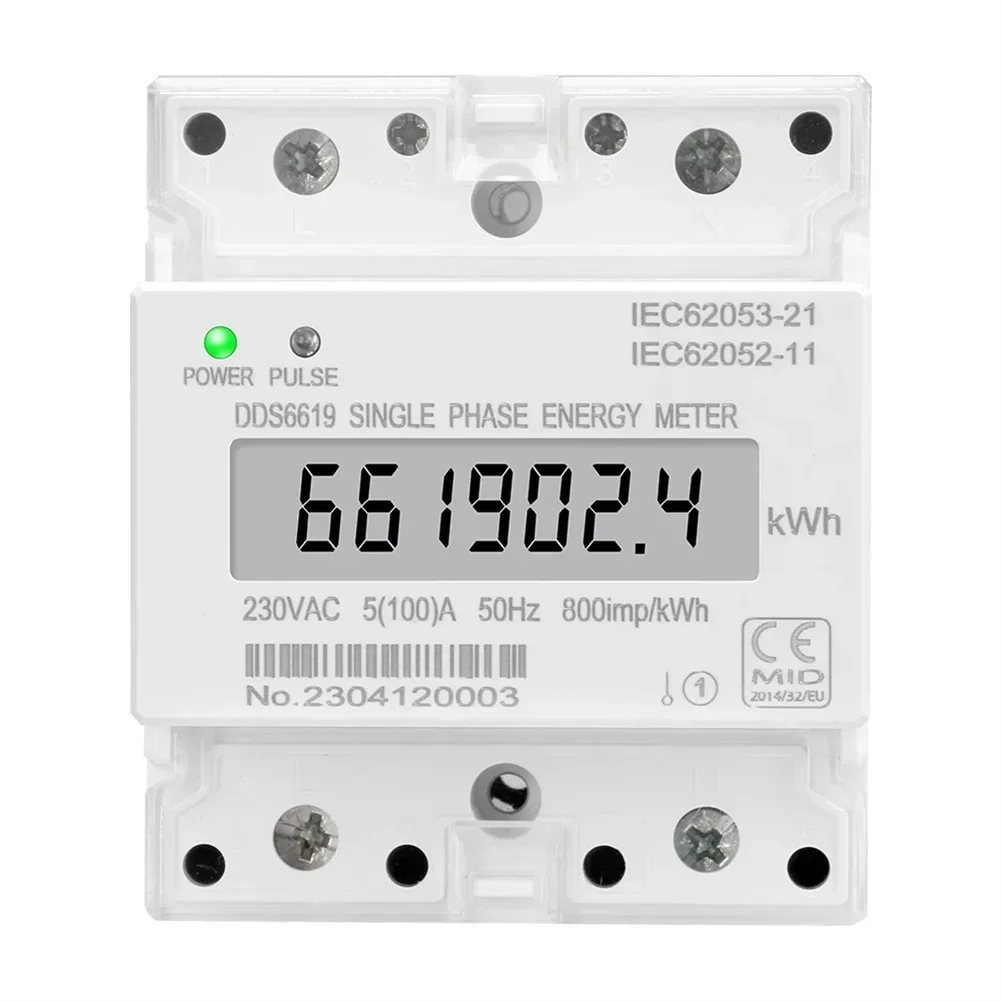 Однофазный ЖК-дисплей рельсового типа, мощность, кВтч, бытовой электрический счетчик, 220 В переменного тока, 230 В, 100 А, солнечные аксессуары
Однофазный ЖК-дисплей рельсового типа, мощность, кВтч, бытовой электрический счетчик, 220 В переменного тока, 230 В, 100 А, солнечные аксессуары