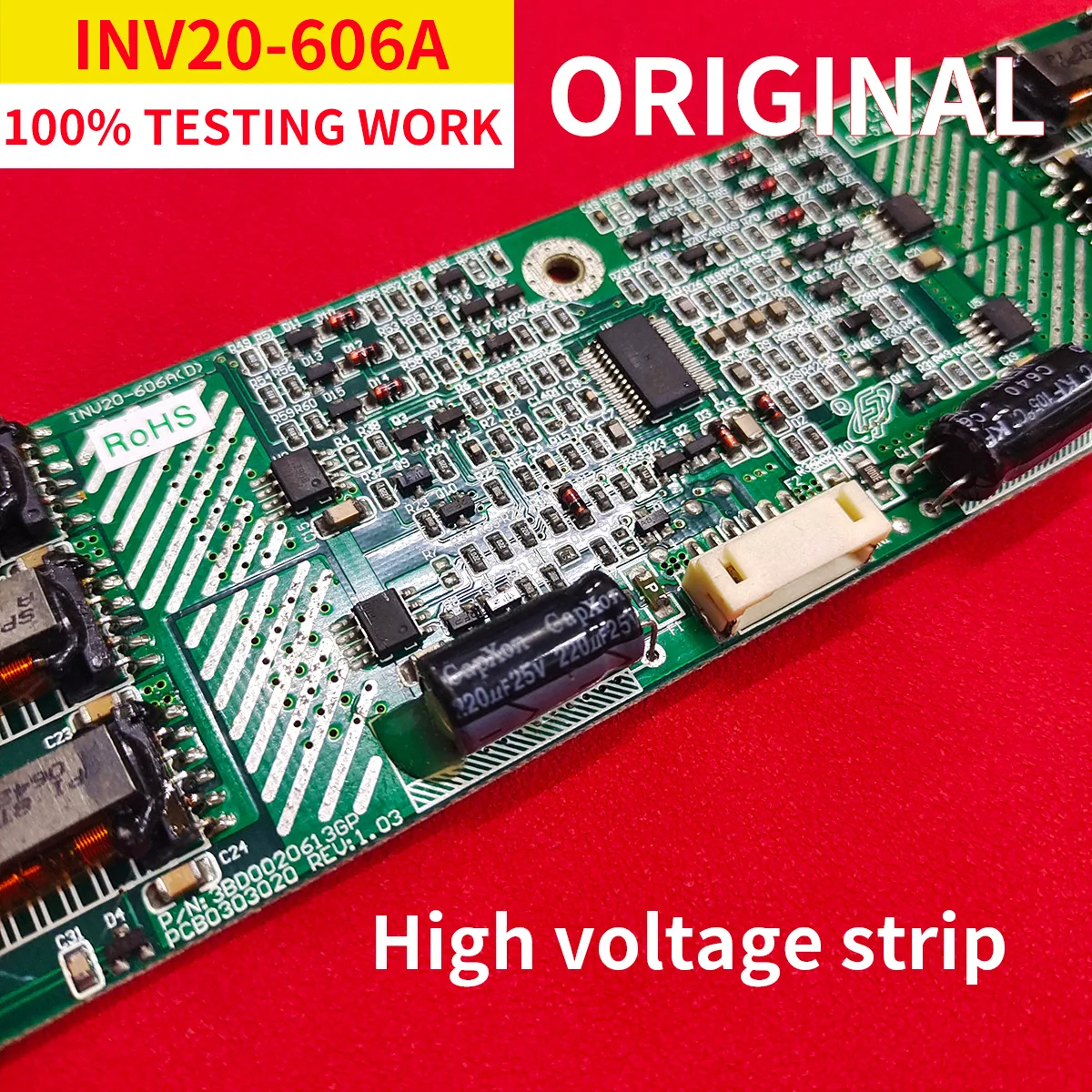 Original High voltage strip INV20-606A(D)PCB0303020 Test Working Good Quality Maintenance accessories
Original High voltage strip INV20-606A(D)PCB0303020 Test Working Good Quality Maintenance accessories