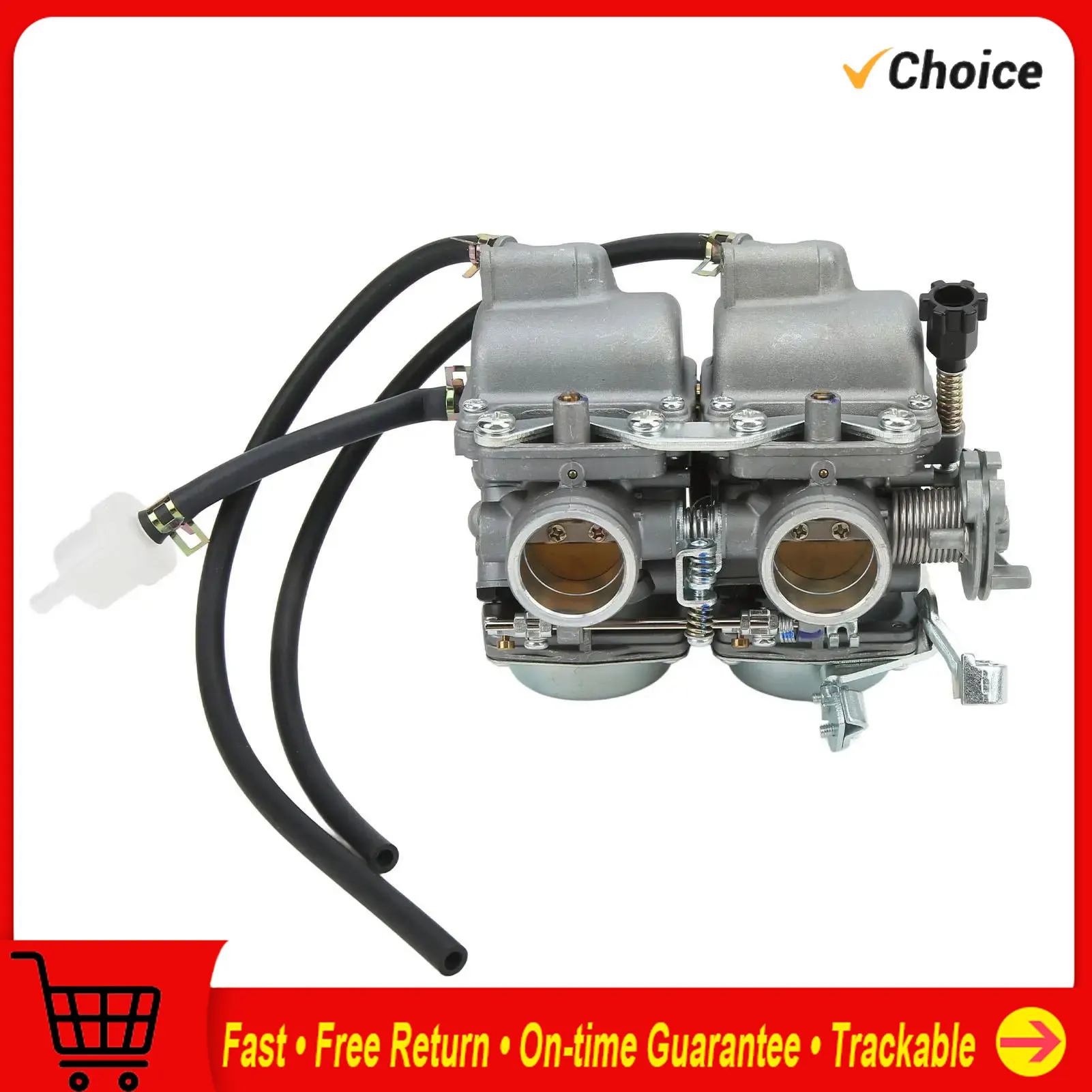 Motorcycle Twin Cylinder Carburetor Running Motorcycle Double Cylinder Carb 26mm Intake ID High Power for modification
Motorcycle Twin Cylinder Carburetor Running Motorcycle Double Cylinder Carb 26mm Intake ID High Power for modification
