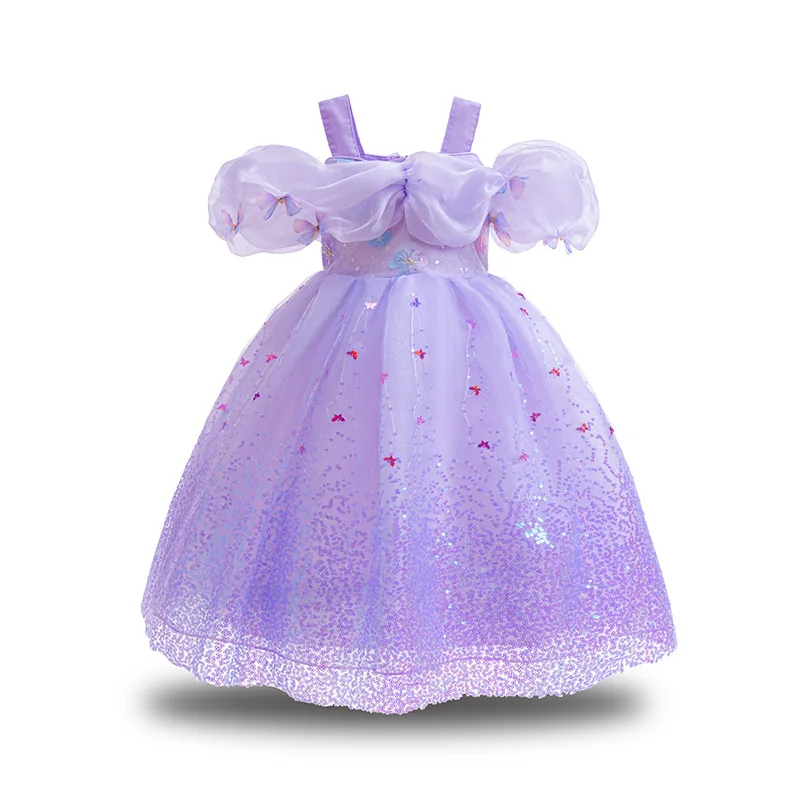 Girls' formal dress butterfly sequins purple princess fluffy dress suitable for casual Halloween Christmas Wedding Parties
Girls' formal dress butterfly sequins purple princess fluffy dress suitable for casual Halloween Christmas Wedding Parties