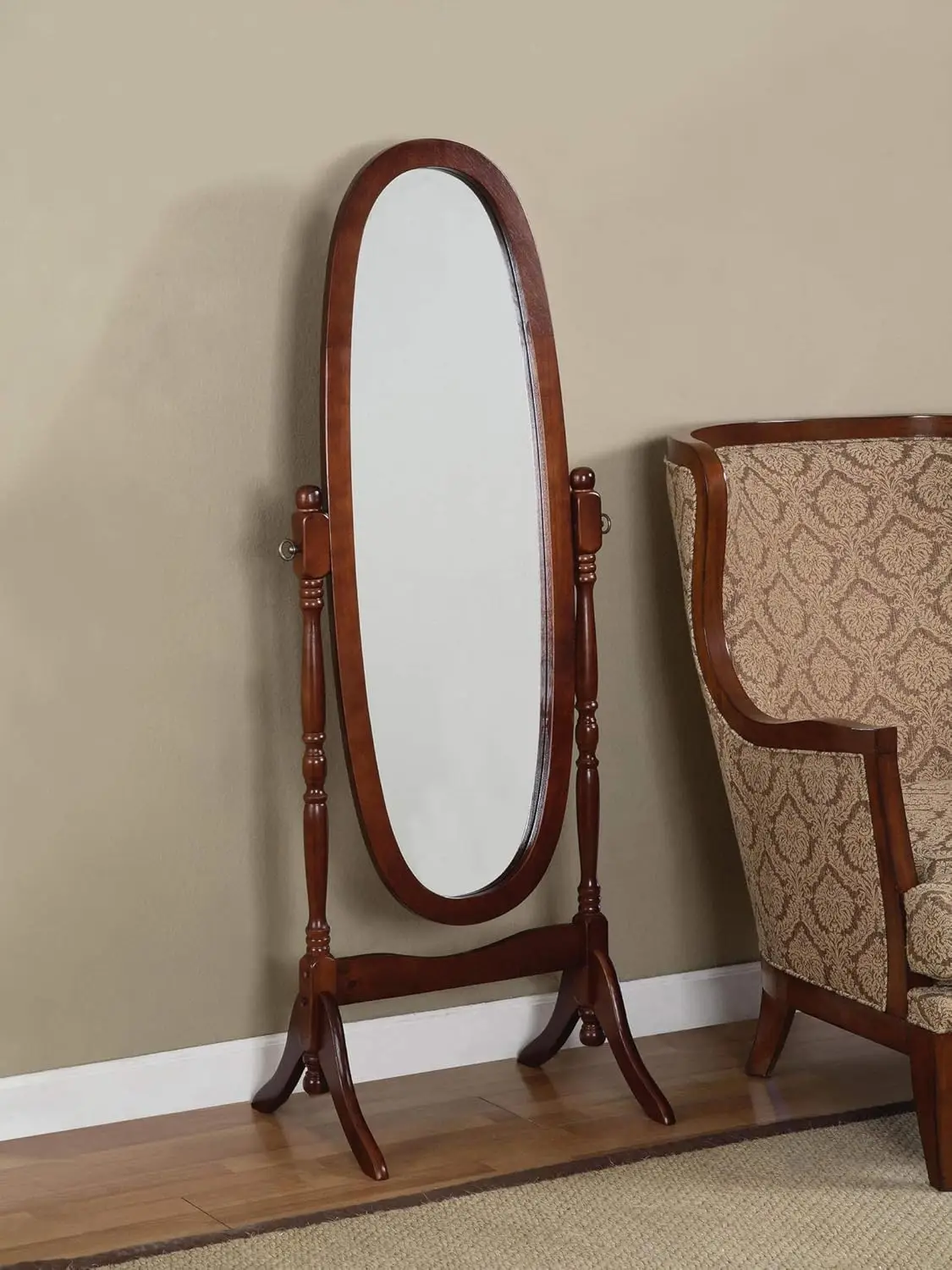 Wooden Cheval Floor Mirror Full Length Tilting Adjustable Bedroom Dressing 63"x22", Customized
Wooden Cheval Floor Mirror Full Length Tilting Adjustable Bedroom Dressing 63"x22", Customized